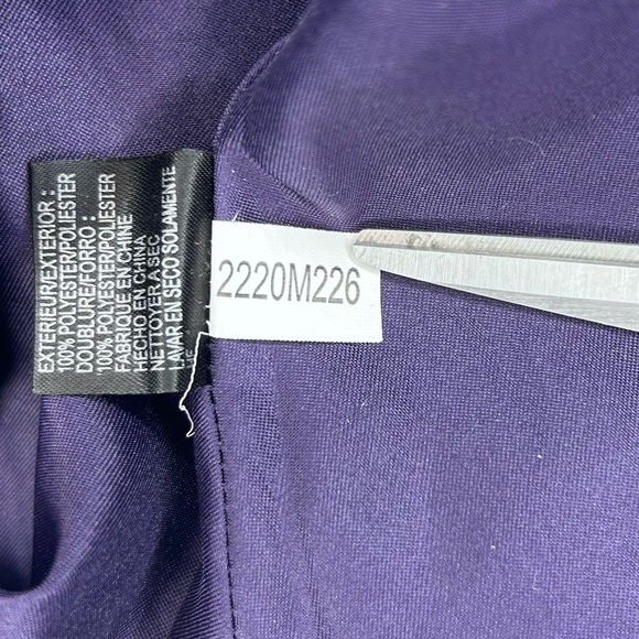 Tahari Arthur S Levine Womens Mini Dress Sleeveless Floral Chiffon Semi-Formal 8 - Picture 9 of 11